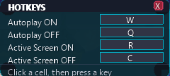 Click a cell, then press a key